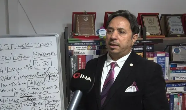 Sosyal Güvenlik Başuzmanı Karakaş: "12 bin 500 lira olan en düşük emekli aylığı 15 bin lira olabilir"