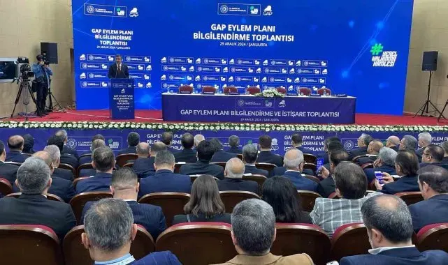 Cumhurbaşkanı Yardımcısı Yılmaz ve Bakanlar, Şanlıurfa'da GAP Eylem Planı Toplantısı'na katıldı