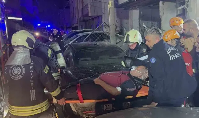 Kocaeli'de 4 katlı binada doğal gaz patlaması: 13 yaralı