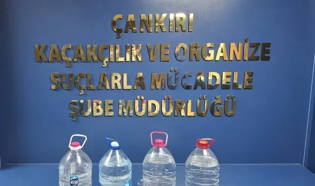 Çankırı'da 15 litre kaçak alkol ele geçirildi