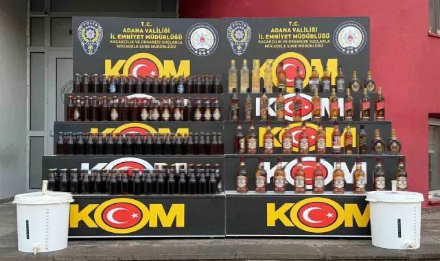 Adana'da yılbaşı öncesi sahte içki operasyonları sürüyor