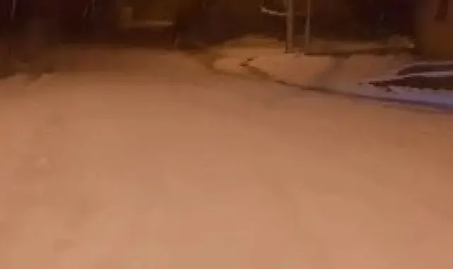 Çanakkale'de kar yağışı etkili oluyor