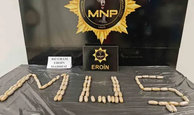 Midesinde 84 kapsül eroin taşıyan şahıs yakalandı