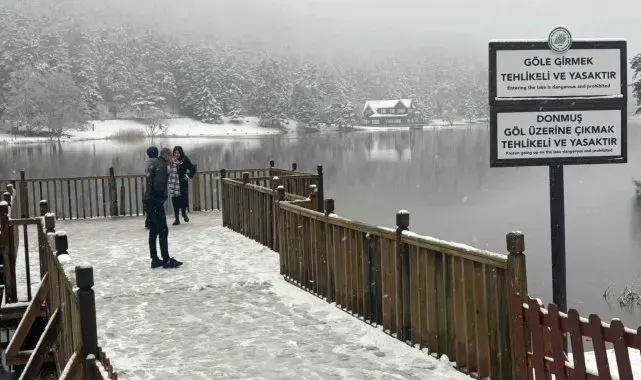Bolu'nun incisi beyaza büründü