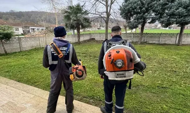 Serdivan'da yeşil alanlara düzenli bakım