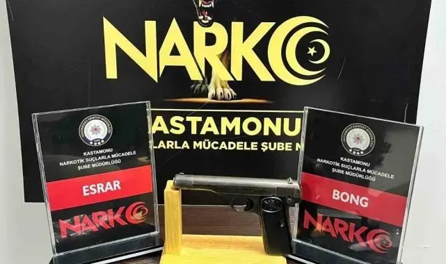 Kastamonu'da uyuşturucu maddeyle yakalanan 4 kişi gözaltına alındı