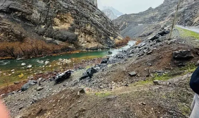 Beytüşşebap'ta kamyonet şarampole yuvarlandı: 1 yaralı