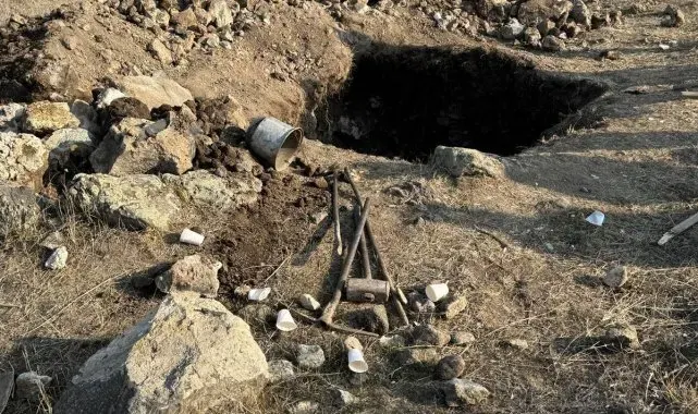 Kars'ta jandarmadan kaçak kazıya suçüstü