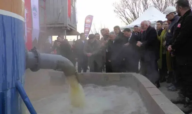 Kayseri Sera OSB için kullanılacak jeotermal su sondadan çıktı
