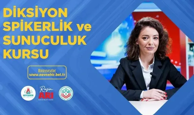 Nevşehir Belediyesi'nden "Diksiyon, Spikerlik ve Sunuculuk" Kursu