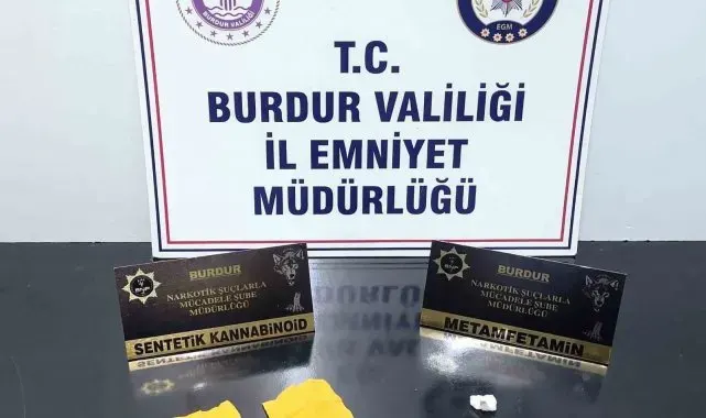 Burdur'da minibüste üzerinden uyuşturucu ile yakalanan şüpheli tutuklandı