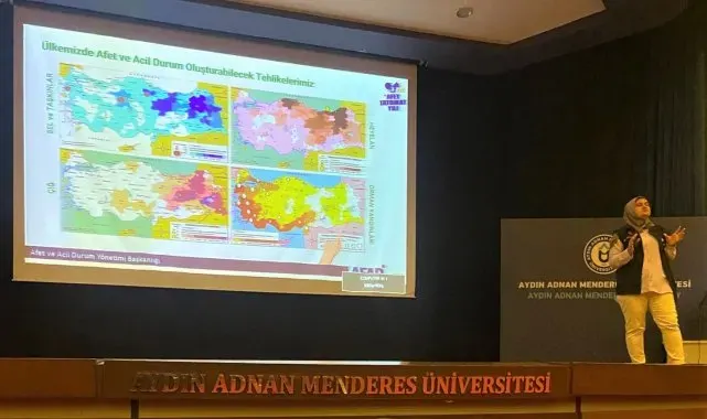Üniversite öğrencilerine 'Afet Farkındalık Eğitimi' verildi
