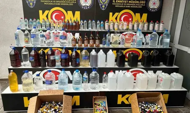 Adana'da 8 şüpheli sahte içkiden gözaltına alındı