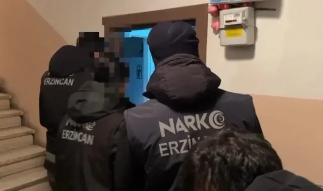 Erzincan merkezli uyuşturucu operasyonu: 9 gözaltı