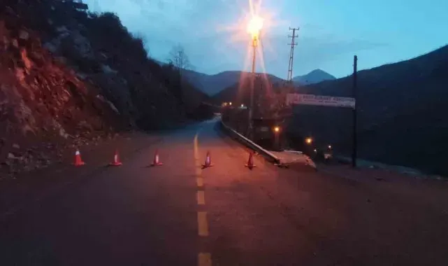 Yahyalı'da heyelan