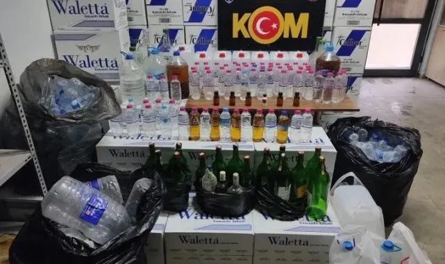 Çanakkale'de yılbaşı öncesi kaçak içki operasyonu
