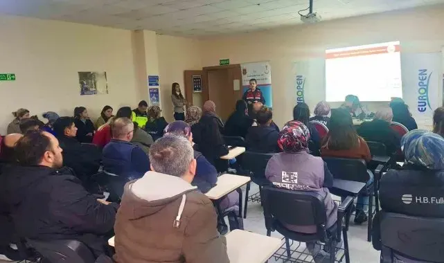 Jandarma ekiplerinden fabrika işçilerine seminer