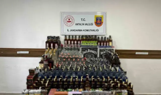 Alanya'da kaçak alkol operasyonu