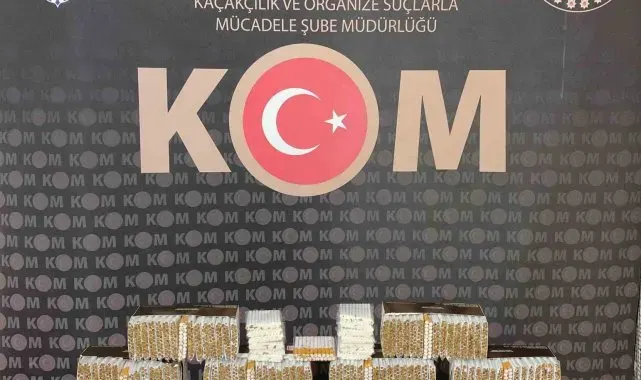 Kırıkkale'de kaçakçılık operasyonu: Binlerce makaron ele geçirildi