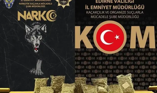 Kapıkule'de uyuşturucu ile yakalanan araç sürücüsü tutuklandı