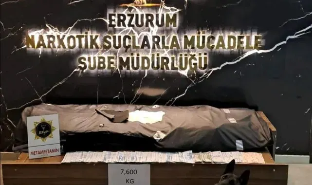 Erzurum'da narkotik operasyonu