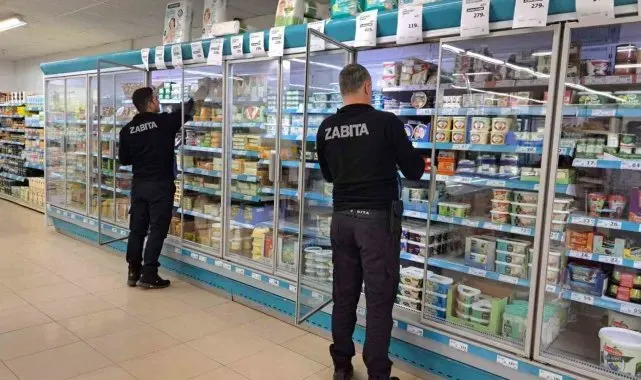 Zabıta ekiplerinden İnönü'de market ve gıda işletmelerine sıkı denetim