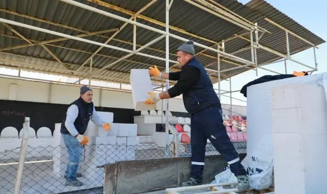 Burhaniye'de çalışmalar aralıksız sürüyor