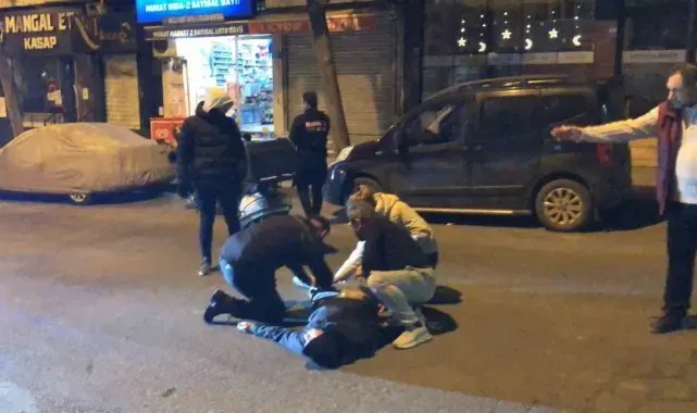 Kediye çarpmamak için manevra yapan sürücü kaza yaptı