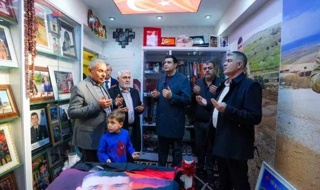 Başkan Yılmaz'dan şehit Açıkgöz'ün ailesine ziyaret