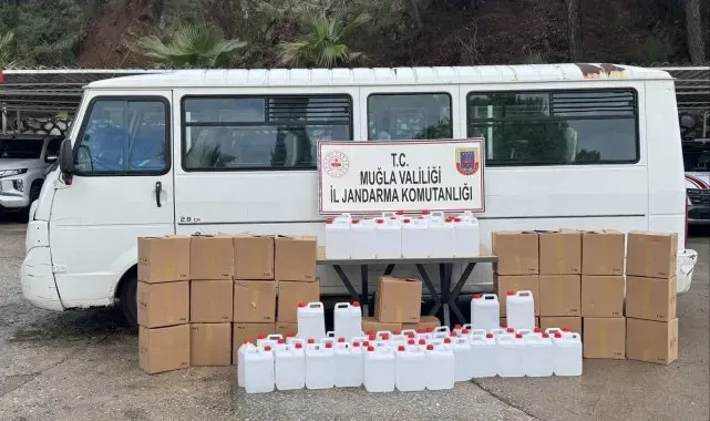 Muğla'da yeni yıl öncesi etil alkol operasyonu