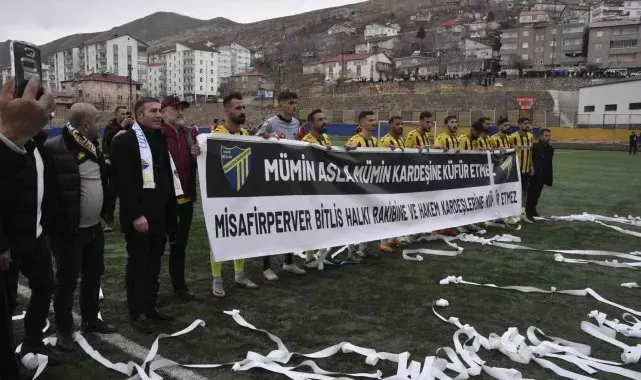 Bitlis'te bölgesel amatör maçta olaylar çıktı