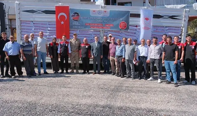 Kemaliye'de üreticilere yüzde 75 hibeli kırmızı mercimek tohumu desteği
