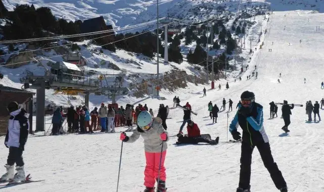 Kayak merkezlerindeki kar kalınlıkları