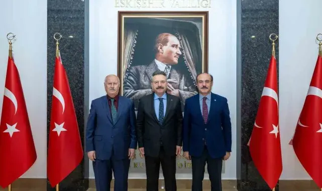 THK Kayyum Heyeti Başkanı ve Merkez Valisi'nden Vali Aksoy'a ziyaret