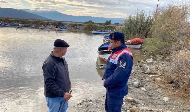 Jandarma Bafa Gölü'nde denetimlere devam ediyor