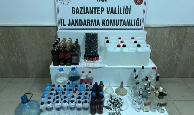 Gaziantep'te sahte alkol operasyonu: 1 gözaltı