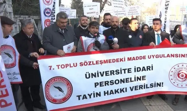 ÜNİPERSEN Genel Başkanı Güzel: "Üniversite idari personelinin tayin sorunu çözüm bulana kadar mücadelemiz devam edecek"