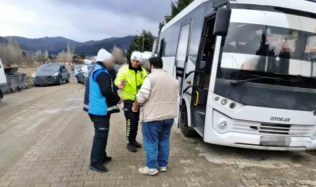 2024 yılı içerisinde 2 bin 599 servis aracı denetlendi