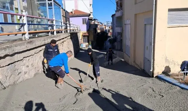 Babadağ Belediyesi Gazi Mahallesinde betonlama çalışmaları tamamlandı