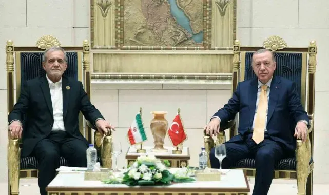 Cumhurbaşkanı Erdoğan, İran Cumhurbaşkanı Pezeşkiyan ile görüştü