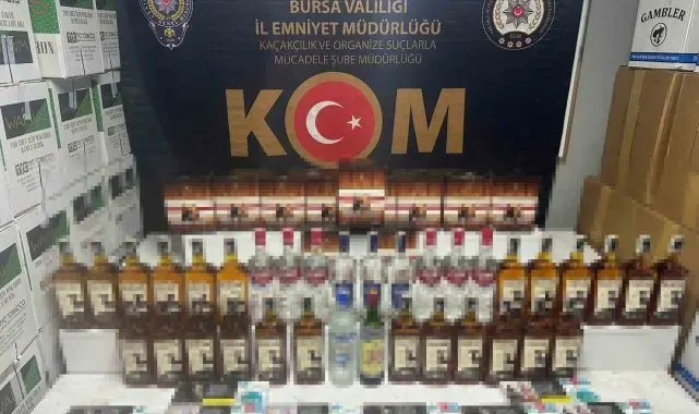 Bursa'da 2024 yılında 9 bin 865 litre sahte alkol ele geçirildi