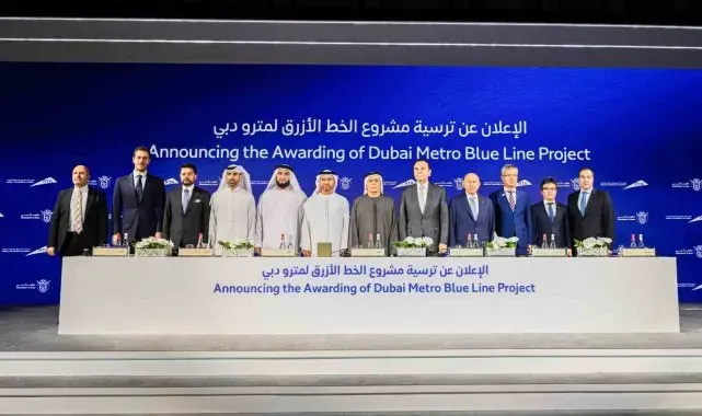'Dubai Metrosu Mavi Hat Tasarımı ve Yapımı' ihalesini Mapa-Limak-CRRC ortaklığı kazandı