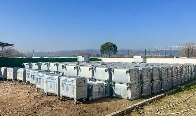 Yunusemre'ye 500 çöp konteyneri alındı