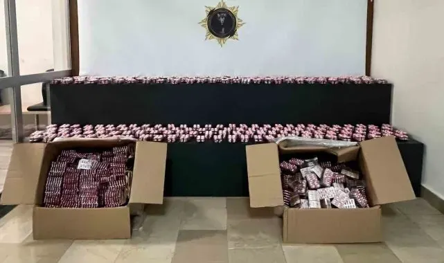 Samsun'da 35 bin 264 adet sentetik ecza ele geçirildi