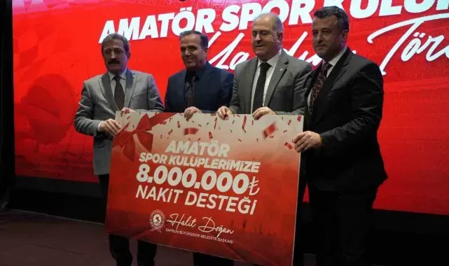 Samsun'da amatör spora 8 milyon TL'lik destek
