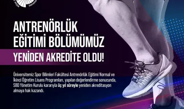 NÖHÜ'nün Antrenörlük Eğitimi Bölümü yeniden akredite oldu