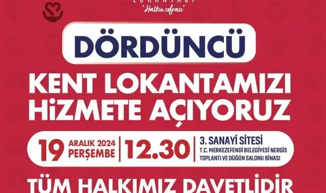 Denizli Büyükşehrin dördüncü kent lokantası hizmete açılıyor