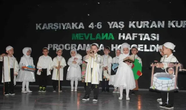 Ordu'da minikler Hz. Mevlana'yı anlattı
