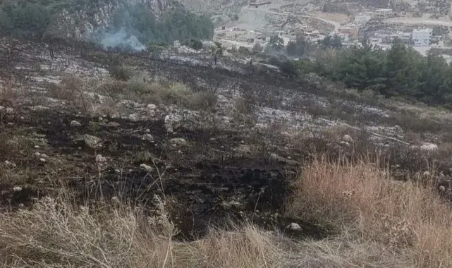 Antakya'da makilik yangını