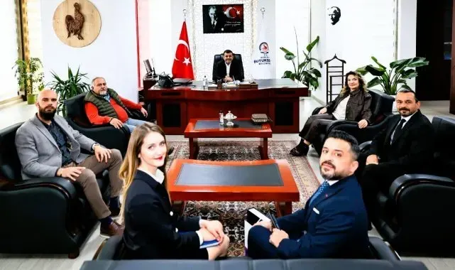 Denizli Cerrahi Hastanesi'nden Başkan Çavuşoğlu'na anlamlı ziyaret